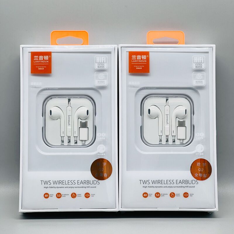 Type-C Wired Headset Digital Decoding for Samsung S20 Xiaomi Sony 1 Plus Huawei Mobile Music Headset