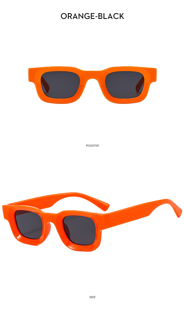 Small Frame Concave Square Hip Hop Punk Sunglasses For Cycling_voghion.com