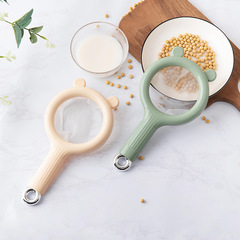 Baby food mesh filter sieve ultra-fine encrypted soy milk juice egg liquid ladle strainer mini small size