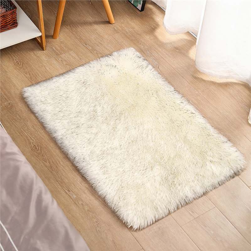 Nordicins sala de estar alfombra dormitorio adornos cama cama habitación de niña mesa de té negro red cama debajo de alfombra de peluche
