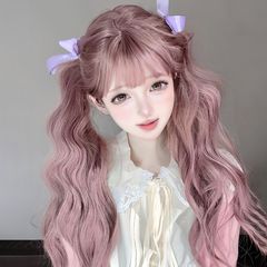 Cheng Ming Wig—Women’s Long Hair, French-style Laid-back Wavy Curl, Thin Rattan Color, Long Curly Hair, Voluminous New Arrival, Full-Head Style