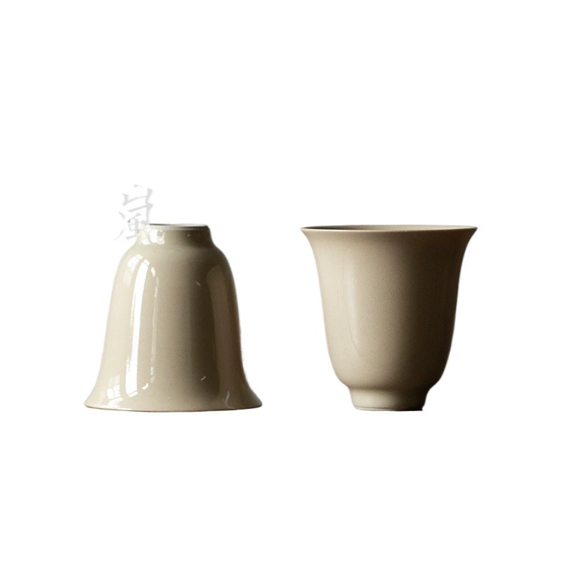 1E3113Y Handmade grass and wood gray kung fu tea cup tea cup main ceramic human cup single cup tea set tea cup bowl cup smell