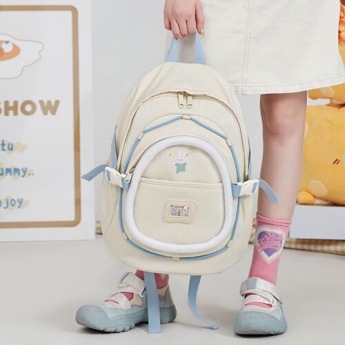 Original Etaishow Student School Bag for Commuting, Cute Dual Shoulder Bag for Girls, High Fashion Style Backpack for High School Students
