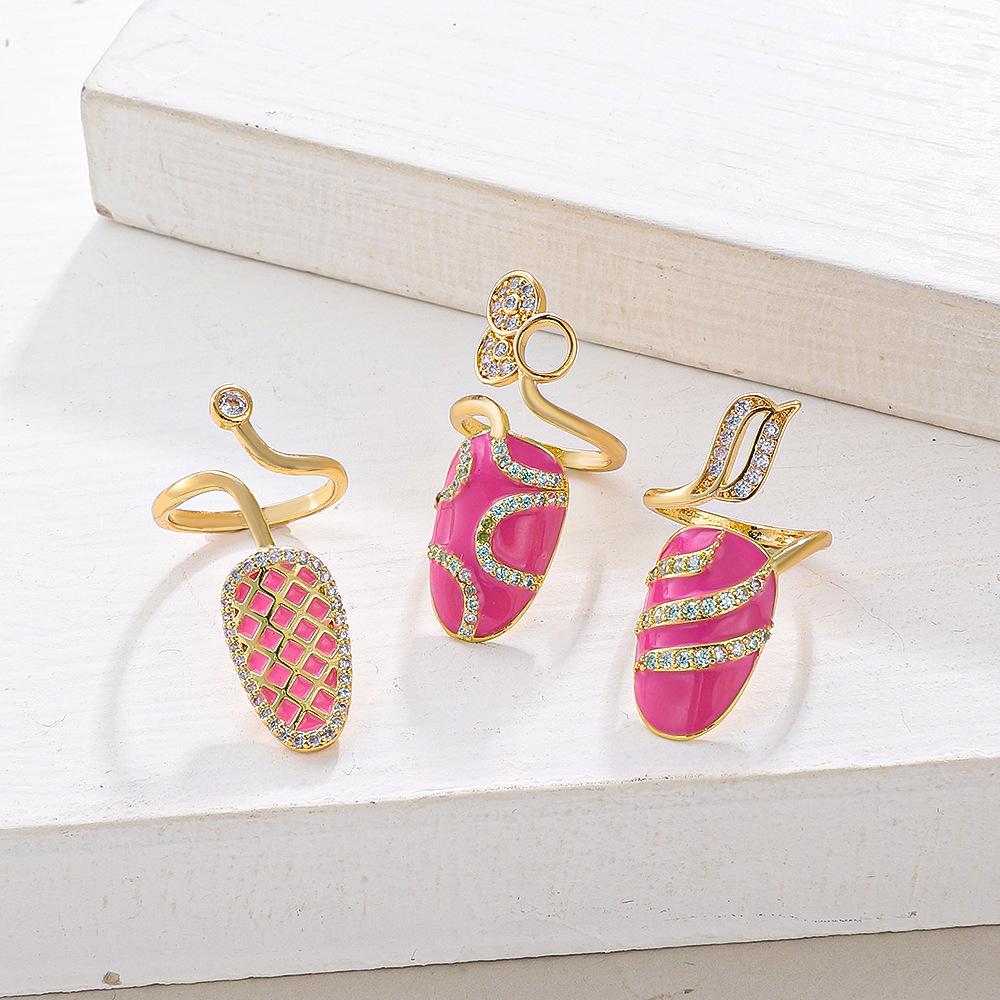 Geometric Nail Ring Set For Women Elegant Designer Accessory_voghion.com