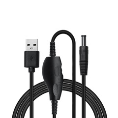 Wholesale usb to dc5V to 12V speed regulation forward and reverse switch nail art fan grinder line nail polishing and nail removal power cord