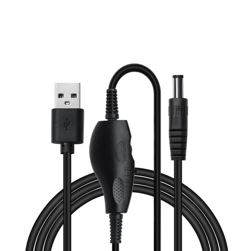 Wholesale usb to dc5V to 12V speed regulation forward and reverse switch nail art fan grinder line nail polishing and nail removal power cord
