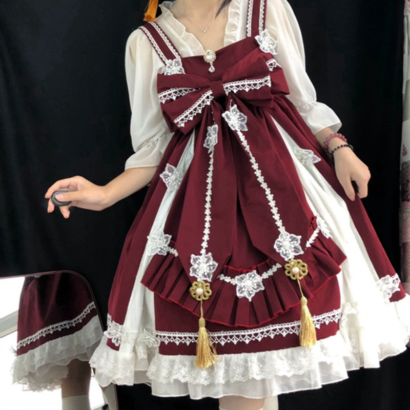 Весенне-летняя юбка Nutcracker Lolitalo в китайском стиле, элегантный двухпредметный комплект, национальный стиль, полный набор Лолита