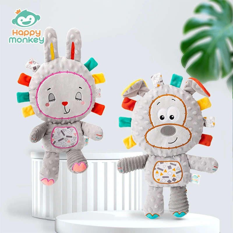 Мягкая игрушка-комфортер Happy Monkey для новорождённых