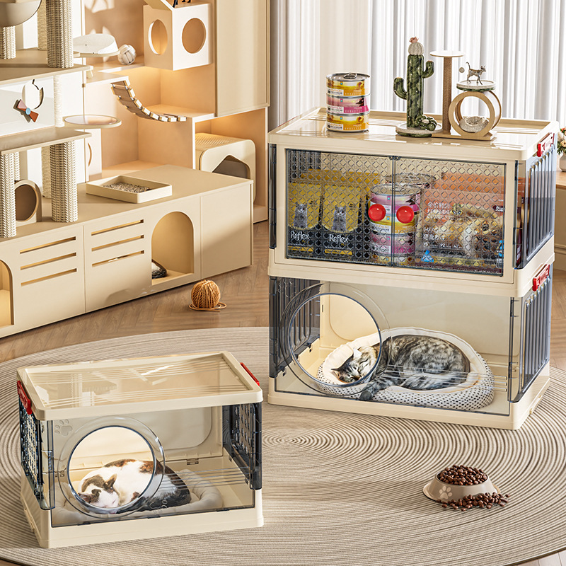 家用立式猫咪玩具屋多层宠物玩具零食收纳猫笼多功能大容量收纳柜|undefined