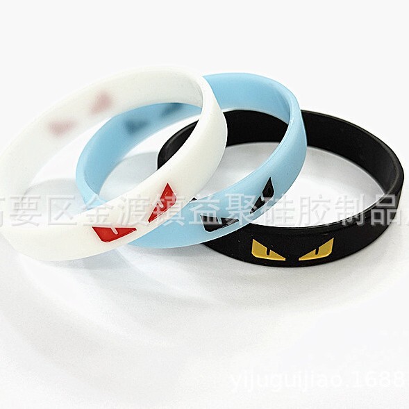 Basketball Bracelet Devil Eye Wristband Soft Rubber Bracelet Printed Bracelet Star Cool Rubber Silicone Bracelet Order