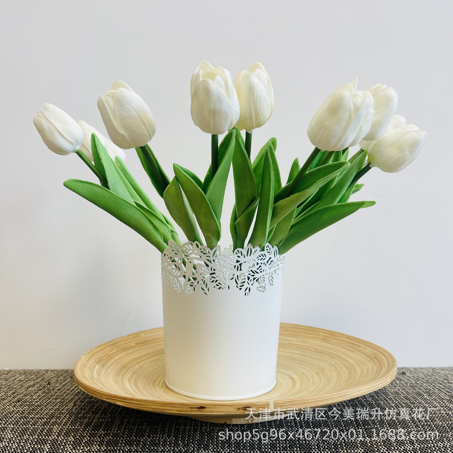 Meihe marca tulipán hogar flor artificial decoración sensación decoración al por mayor flor falsa hidratante salón decoración Nordic pu