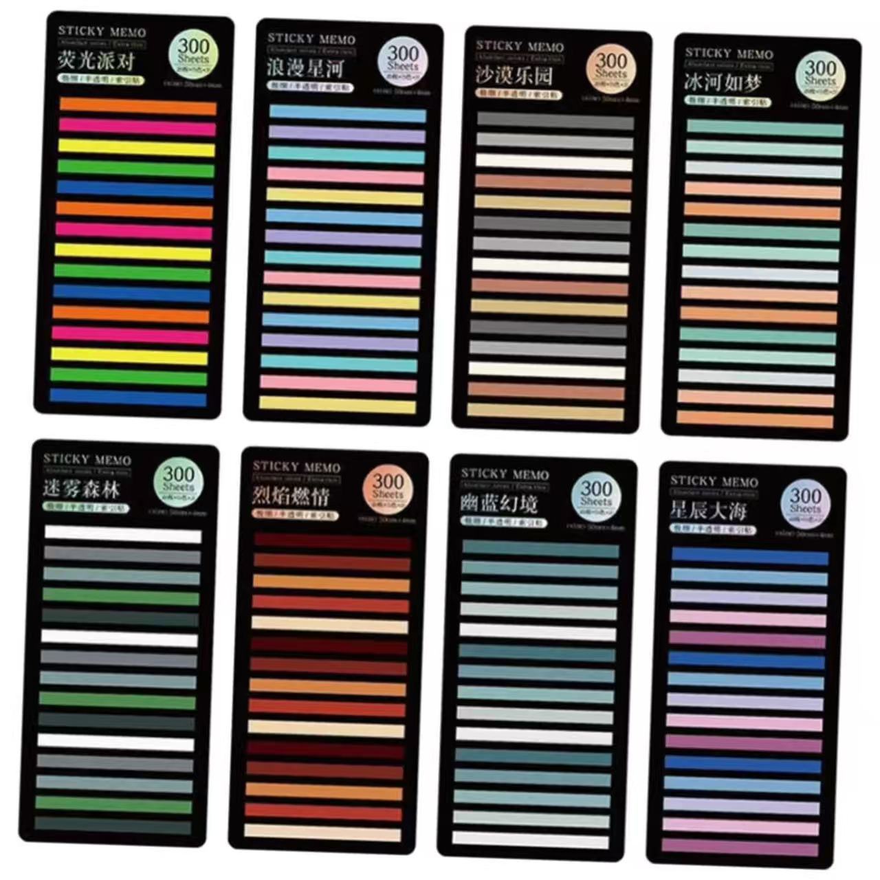 Translucent PET Index Sticker Classification Marker Post-it Writable Post-it Paper Color N-time Sticker Fluorescent Post-it