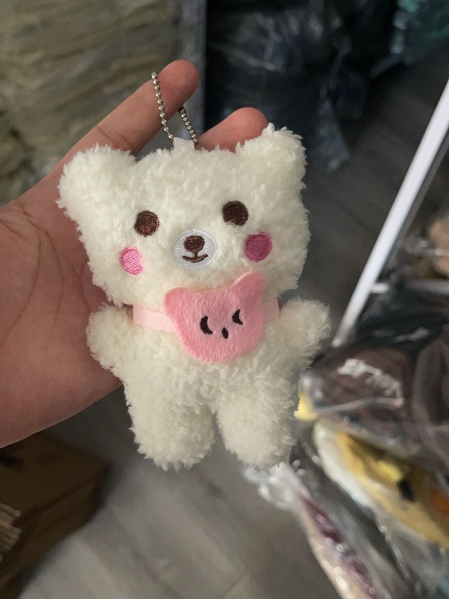 Manufacturer Wholesale Cute Cherry Rabbit Plush Keychain Pendant Cartoon Style Bunny Doll Bag Hanging Ornaments