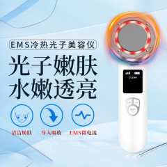 新しいフェイシャル温冷導入器具 ems マイクロカレントフェイシャルリフティングと引き締めマッサージャーフォトン若返り美容器具