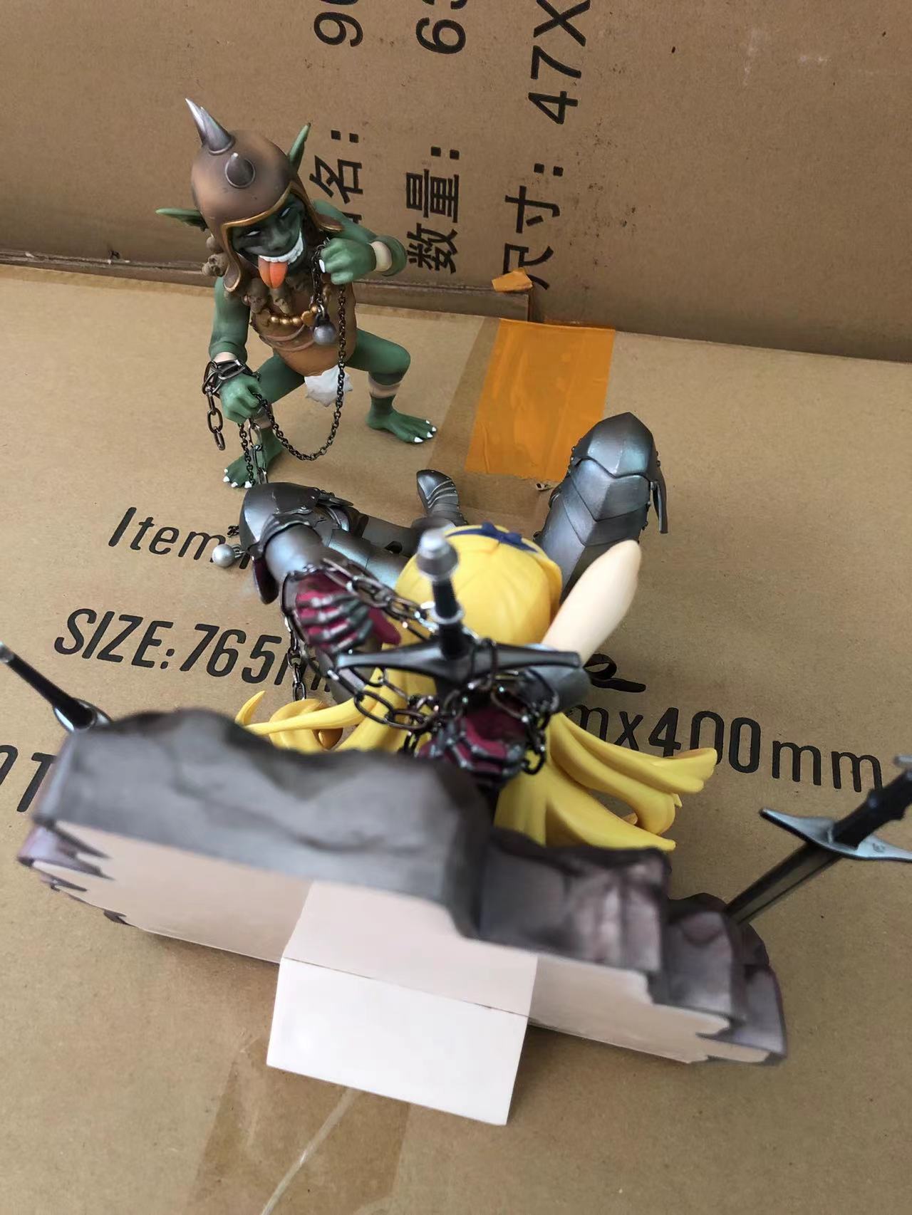 Native Produced The Defeated Female Knight Valerie H17CM Scene PVC
