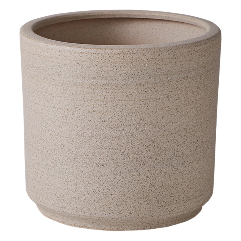 Simple Nordic boca redonda maceta de cerámica piso grande planta verde Decoración Oficina en casa transpirable práctico maceta Decoración