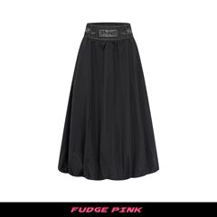 Fudge Pink 25秋季New美式复古个性拼接设计感半身裙