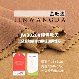 新款预售秋天针织布料  腈纶发热高弹秋冬打底衫家居服保暖面料