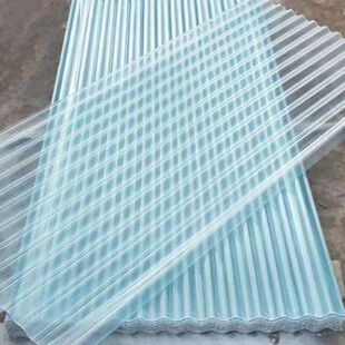Frp Small Wave Light-Transmitting Tile Transparent Tile Fiberglass Tile Fiber Tile Canopy Sun Tile Bright Tile Color Steel Tile 850 Type