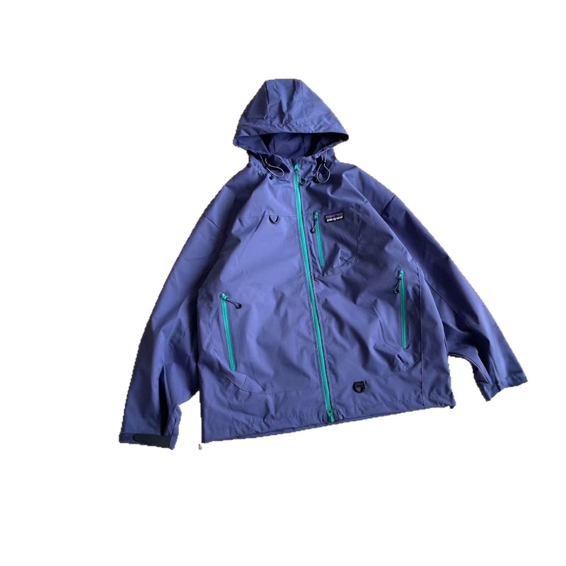 パタゴニア カラフルなコントラストカラーのジッパージャケット、男性と女性用、登山用のファッショナブルなジャケット|undefined