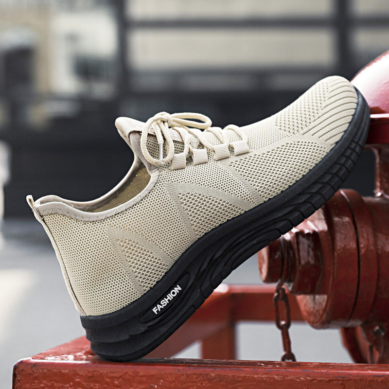 D06 zapatos casuales personalizados zapatos deportivos etiquetados comercio exterior para hombres correr zapatos de tejido volador mares fabricantes transfronterizos al por mayor