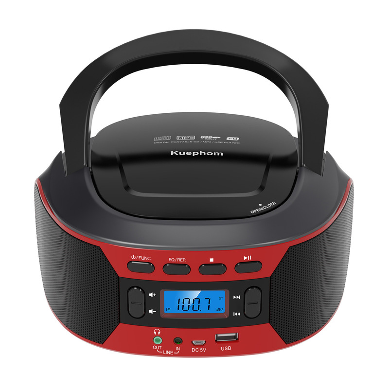 cd机播放机手提式Boombox家用音乐专辑FM蓝牙播放器亚马逊面包机|undefined