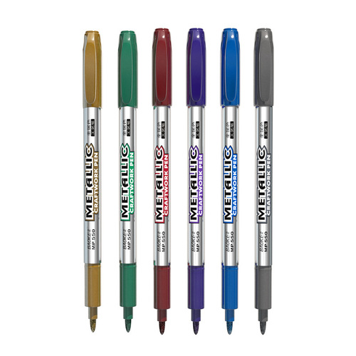 Baoke MP550 gold and silver craft pen color paint marker pen wedding sign signature greeting card pen