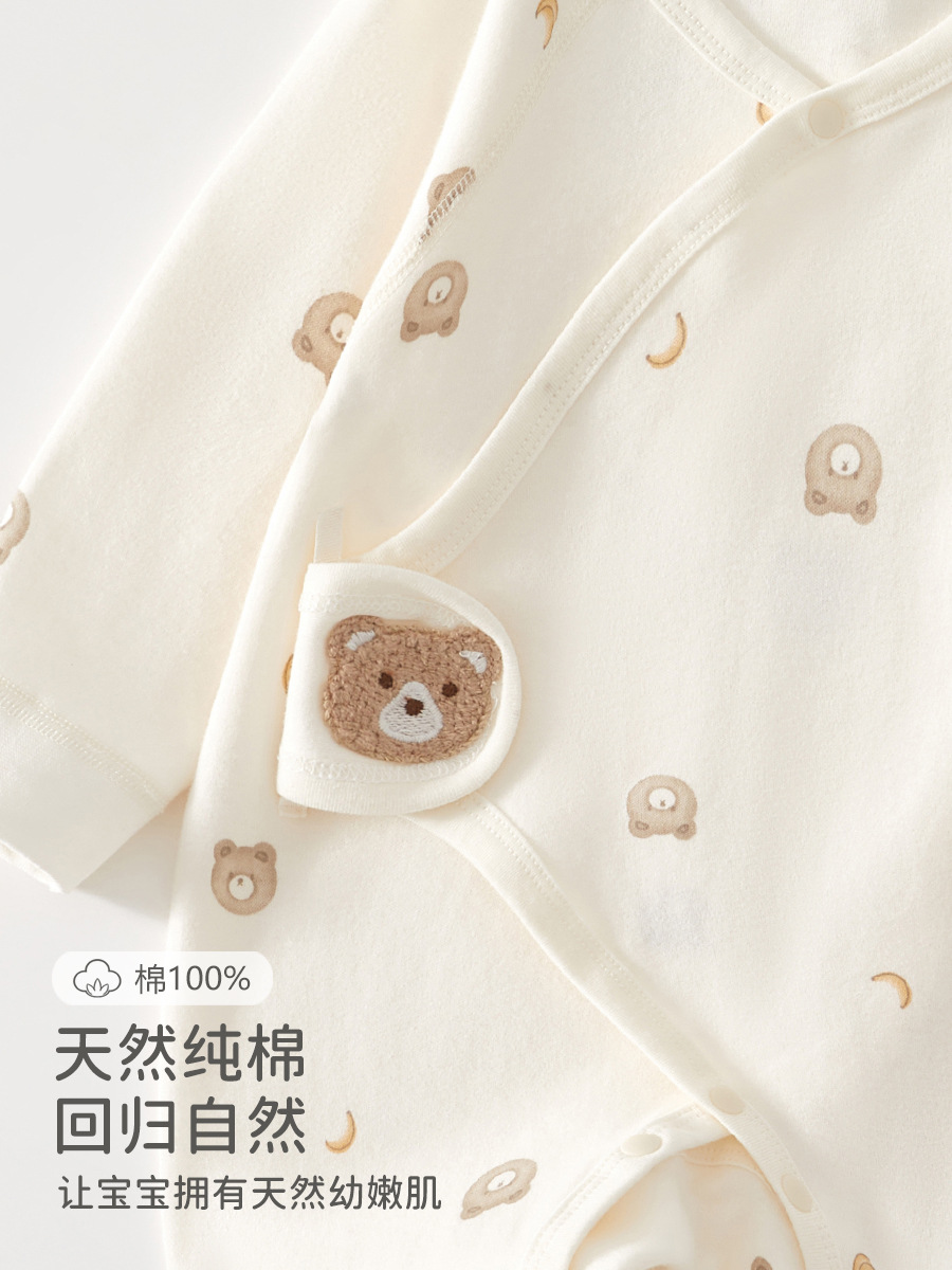 Baby Jumper primavera y otoño ropa de algodón 0 en junio ropa de mariposa recién nacida ropa de monje sin hueso