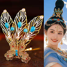 古风汉服敦煌异域百搭合金手工发冠宫廷风舞台妆造写真简约u钗冠