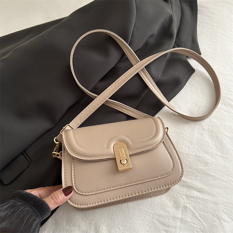Bolsa de ombro vintage feminina mala simples para trabalho_voghion.com