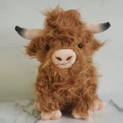 网红HighlandCow高地牛长毛绒公仔呼吸哄睡音乐可爱玩偶礼物现货