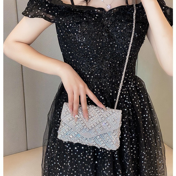 Nueva bolsa de cena transfronteriza, vestido de noche famoso, bolso de diamante, bolso de mano, bolso de hombro, bolso de cena, bolso de mujer