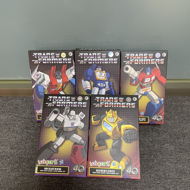 Yolopark Transformers 7 Mini Version Megatron Optimus Prime Bumblebee Soundwave Grimlock Red Spider Model