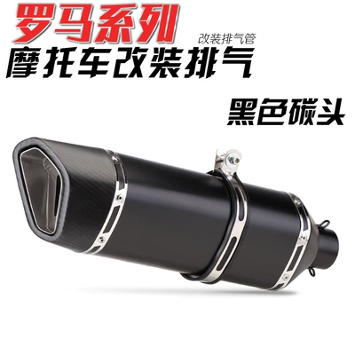 modification Duke390 infinite | Exhaust pipe - black-carbon-head