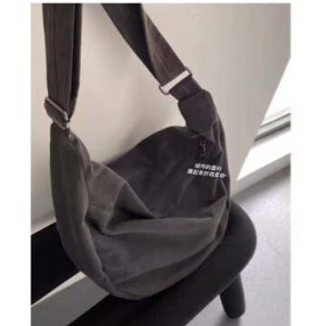 Retro demi-season shoulder bag