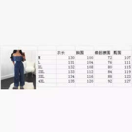 2025年休闲女装阔腿荷叶边连体裤 欧美性感无袖系带牛仔连衣裤子