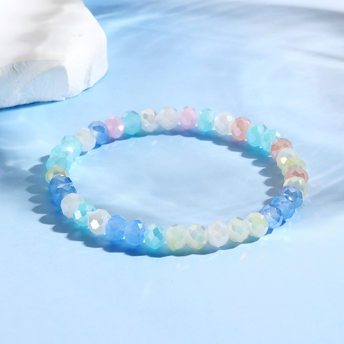 hot selling bracelets are versatile and high end Bohemian elastic line summer crystal bracelet set_voghion.com