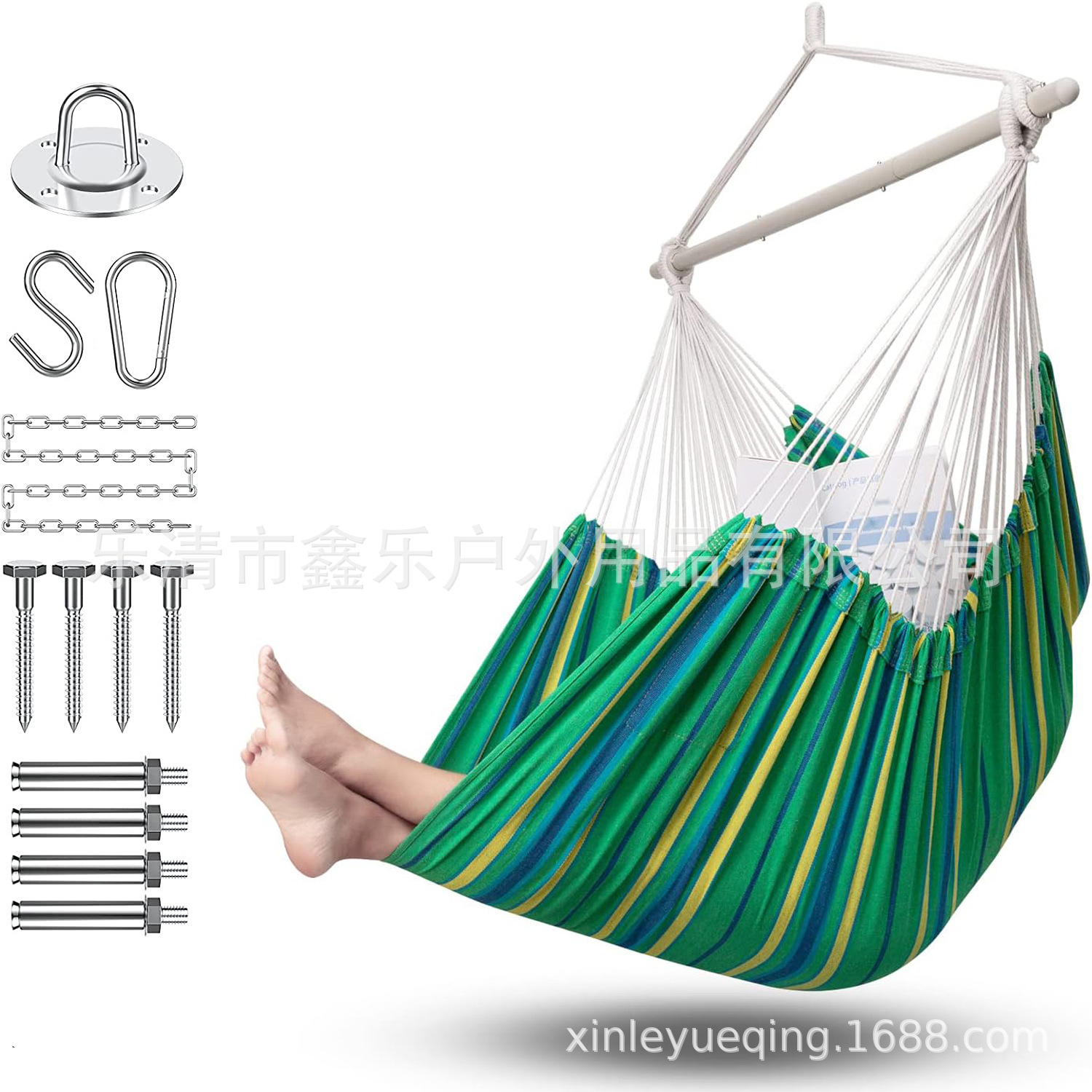 야외 캠핑 장비 해먹 해먹 의자 접이식 강철 파이프 안티 롤오버 캠핑 레저 액세서리 지침