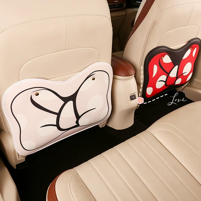 Polka Dot Anti-Kick Pad Chair: Chair back anti-kick pad