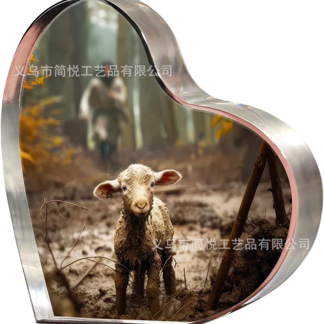 Temu's Popular Cross-Border New Product Jesus and the Lamb Religious Home Decoration Gift Decoration Ornaments for Mom