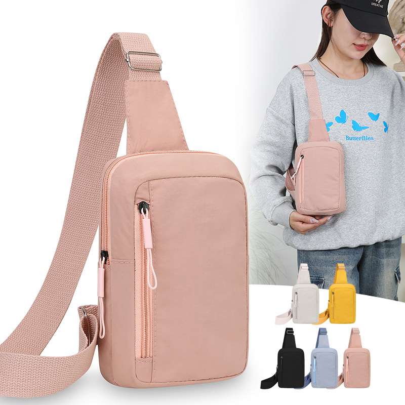 Nuevo bolso de pecho deportivo japonés transfronterizo versátil bolso de hombro de moda ligero al aire libre portátil de viaje móvil mochila