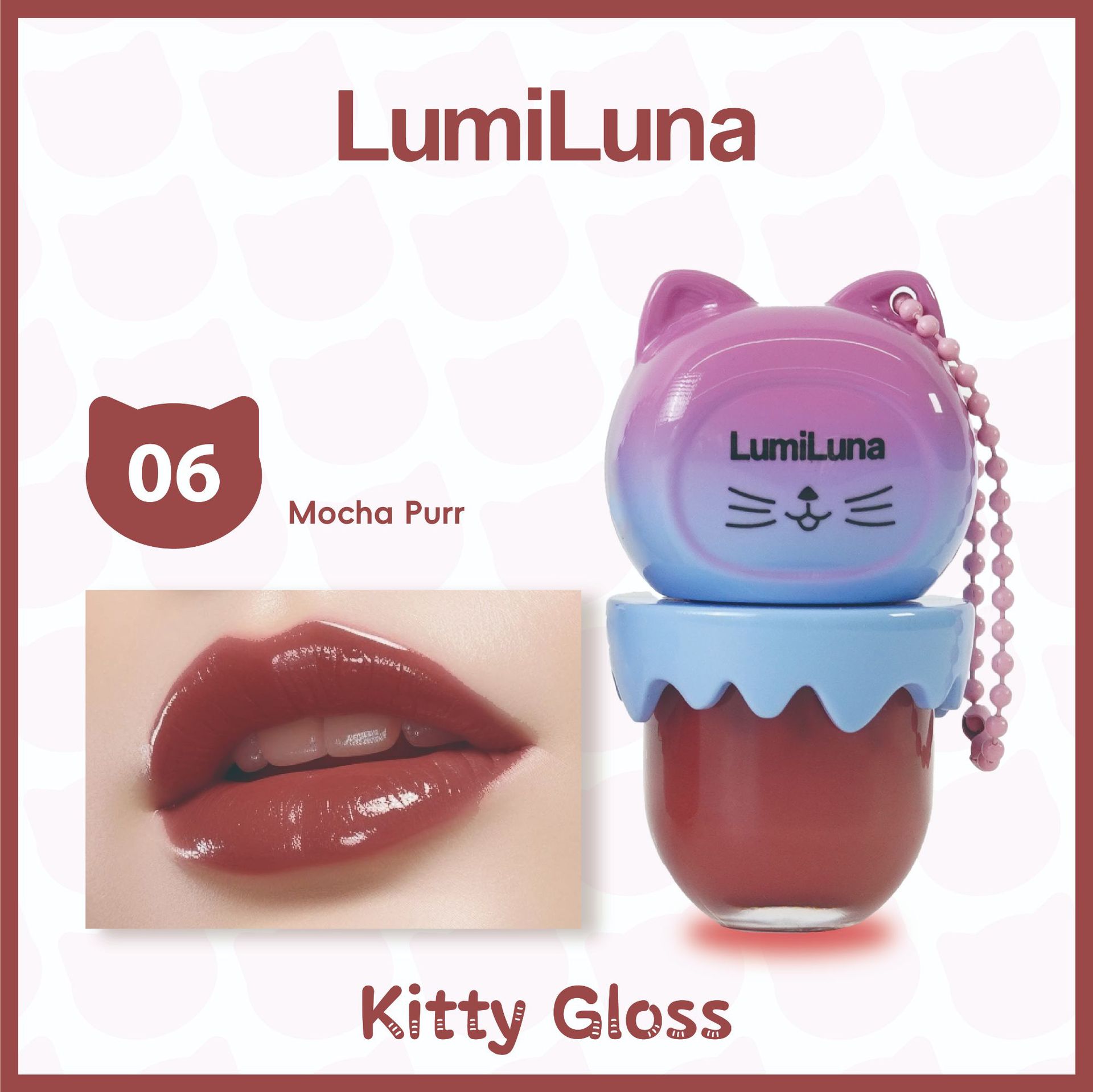 LumiLuna gelatina lipoprotector aceite hidratante anti-agrietamiento desvanecimiento de la marca de esmalte labial image 11