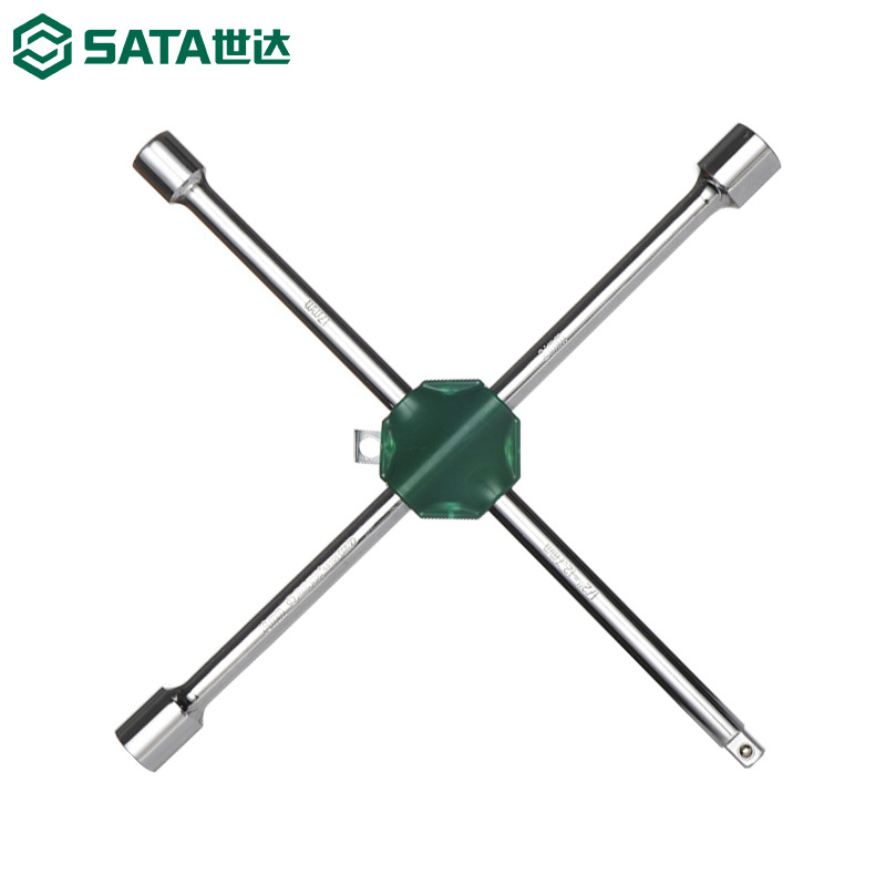 世达十字轮胎扳手汽车专用多功能拆卸备胎换胎省力十字架套筒工具