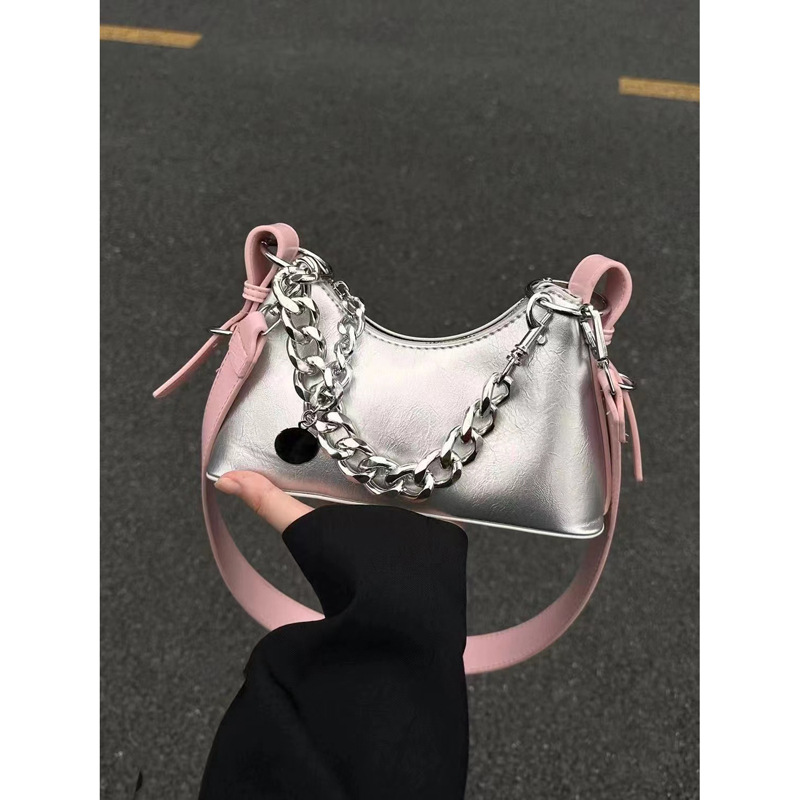 Die neue beliebte Tasche des FrTie-Designers für Frauen in diesem Jahr Sommer 2023, hochwertige silberne Umhängetasche für Frauen_voghion.com