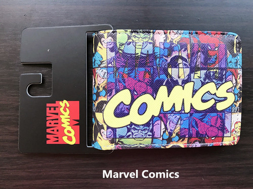 Student wallet Q version superhero comic short 20% off coin purse wallet student men's and women's wallet