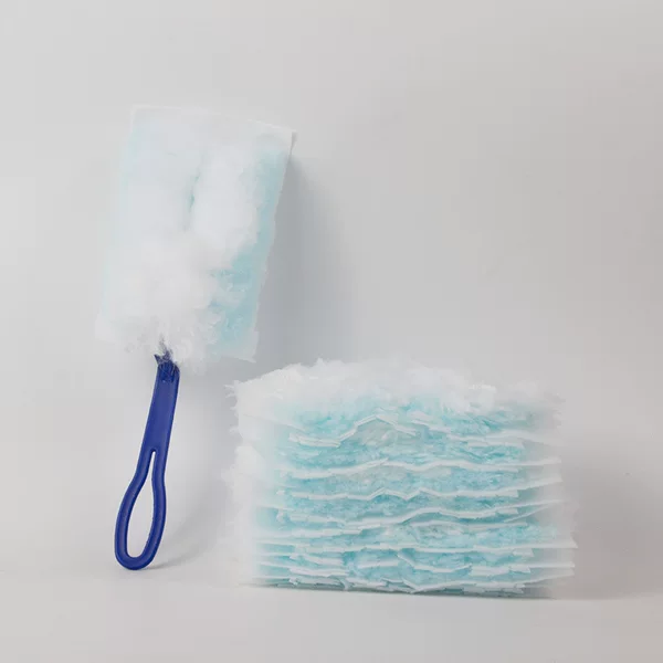 Electrostatic duster replacement head for cleaning dust, crevices, hair, and debris on desktops, suitable for car and home use