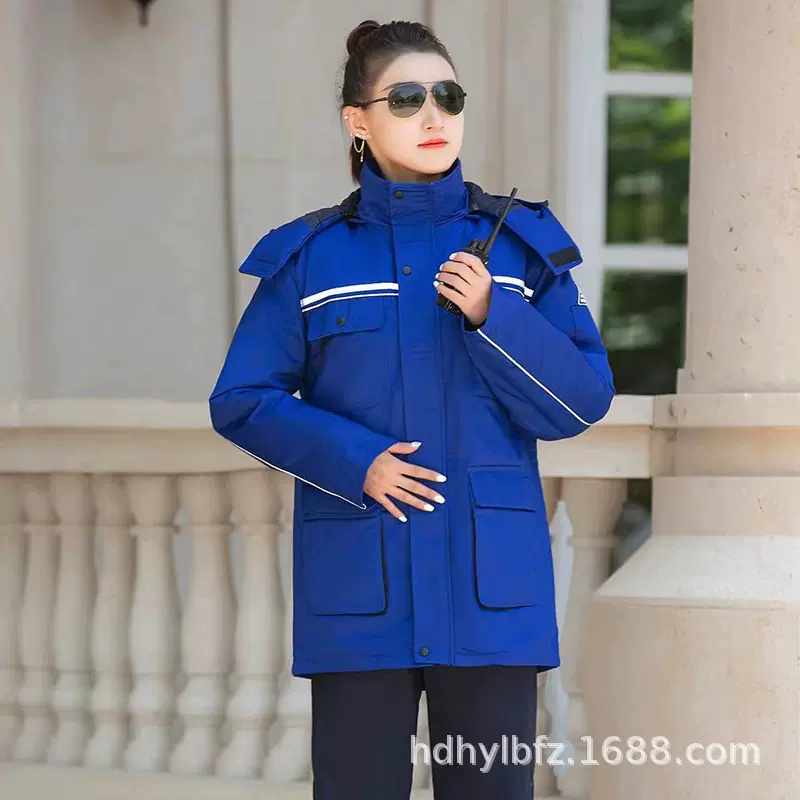 冬季防静电棉服可拆卸加厚劳保工作服棉袄男女工装防寒保暖工装