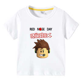 2026新款Roblox童装儿童夏装短袖T恤男童打底衫宝宝半袖T恤童上衣