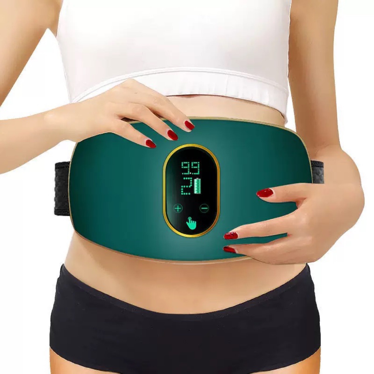 Home Massage Belt, Fitness Abdominal Rub Instrument, Abdominal Massager, Belly Fat Removal Machine, Shaking Machine, Slimming Waist