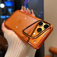 隐藏护镜支架适用苹果17Pro手机壳iPhone16全包镜头15透明保护套